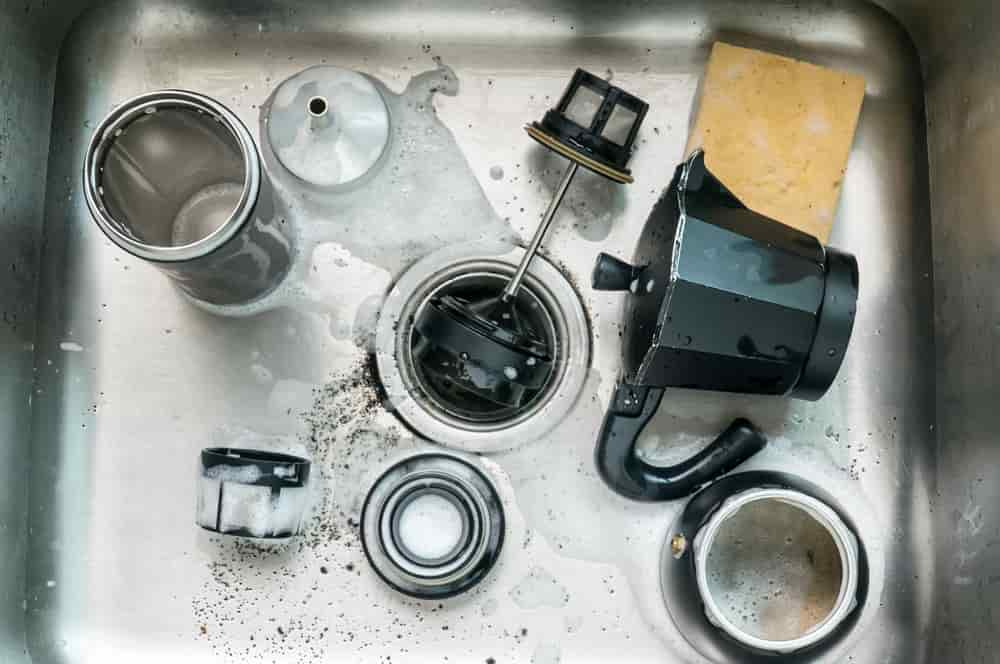 Basic method of cleaning a coffee maker