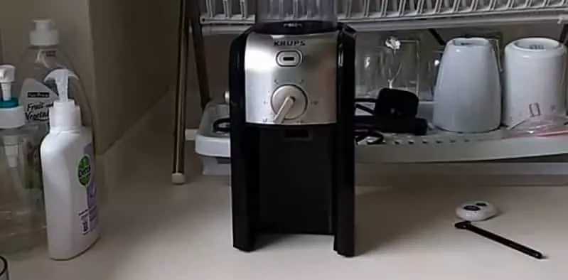 clean Krups coffee grinder