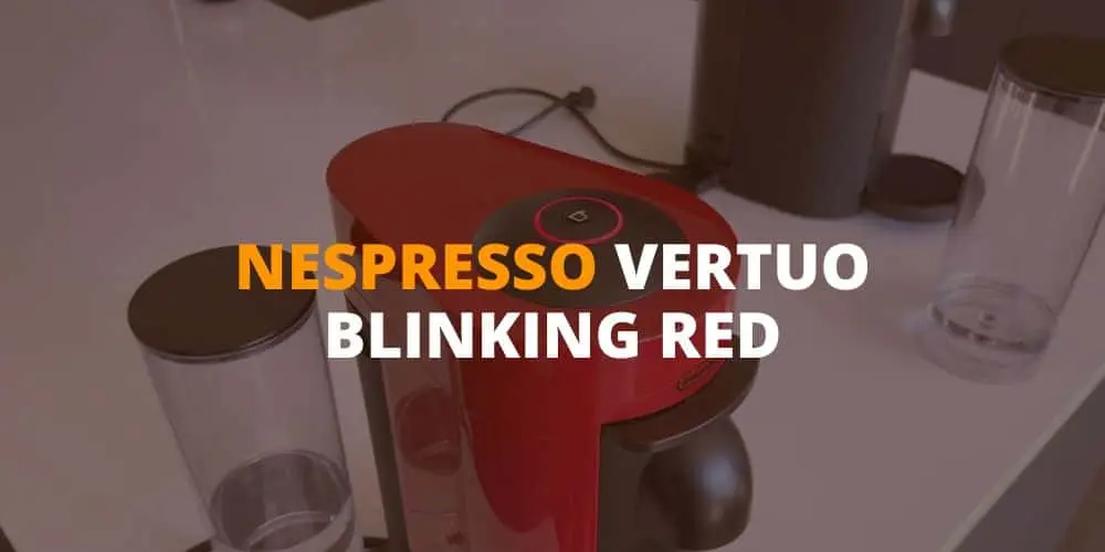 nespresso vertuo blinking red