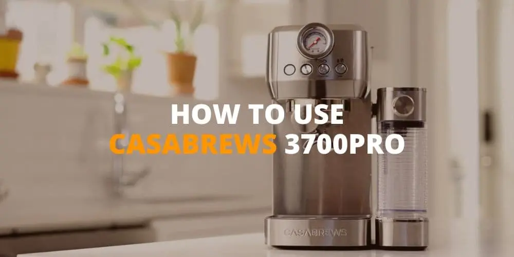 how to use casabrews 3700Pro espresso machine