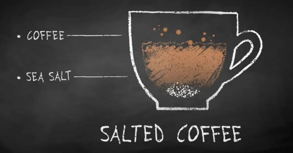 why does my coffee taste salty