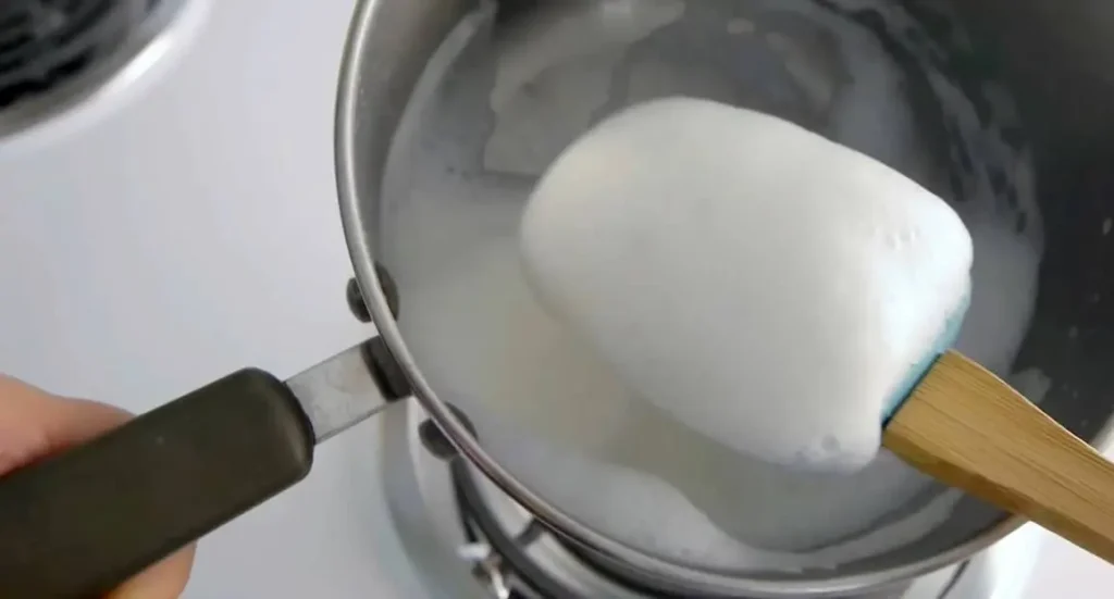 Froth Milk in Saucepan
