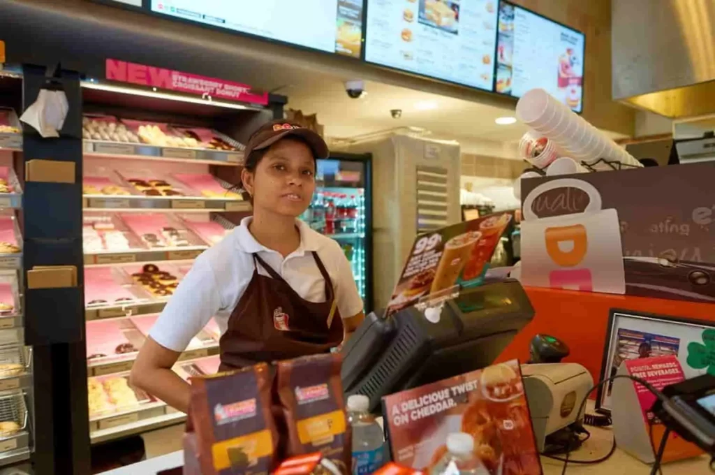 Placing Order in Dunkin donuts