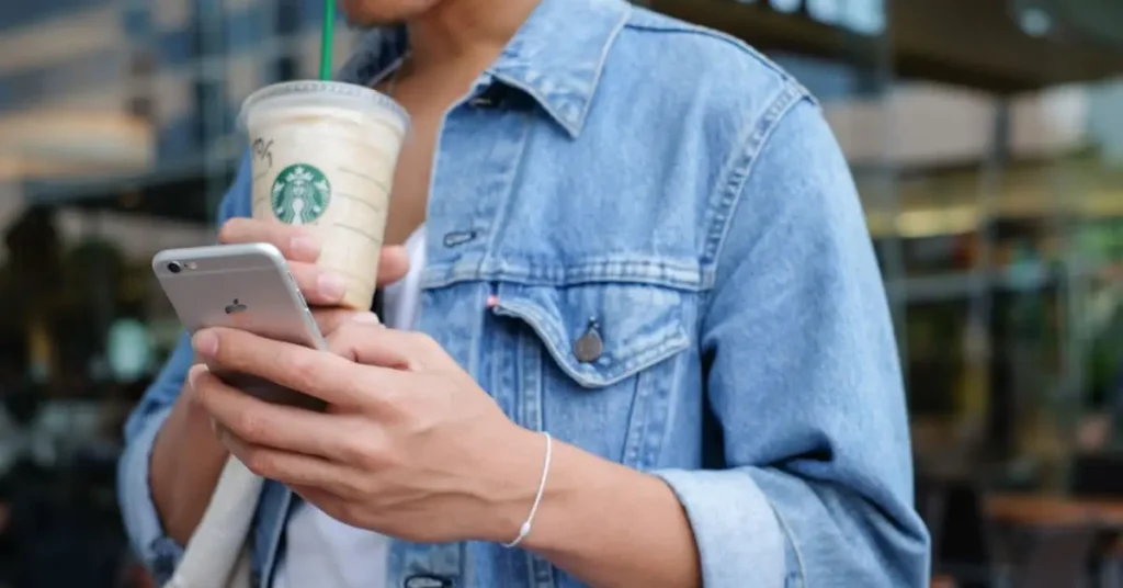 how to order skinny vanilla latte on starbucks app