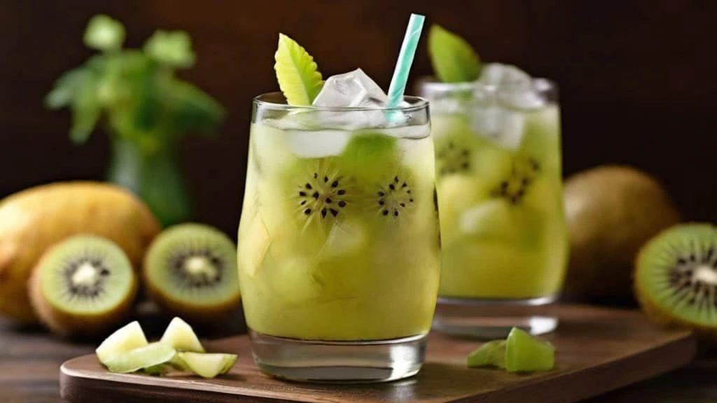 Iced Kiwi Starfruit Refresher