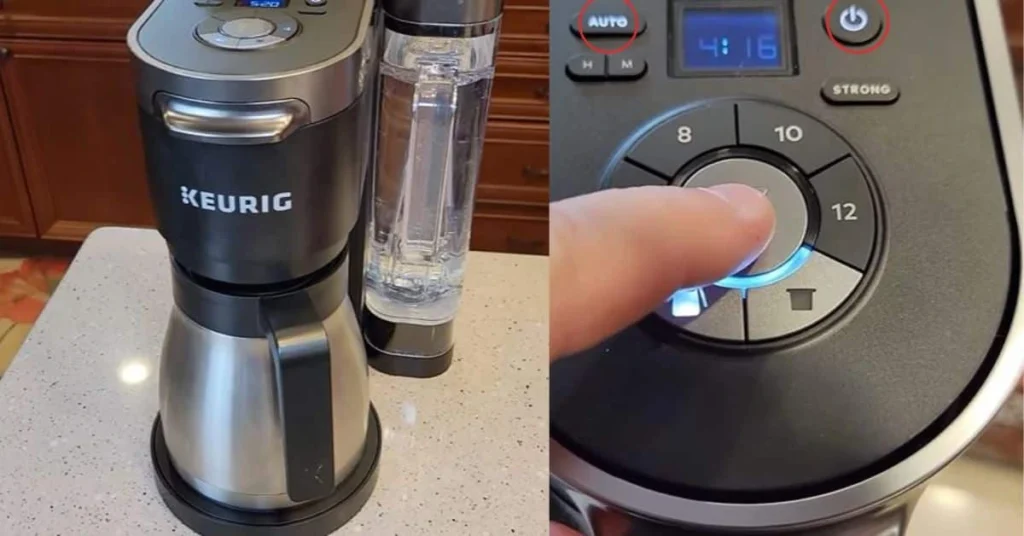 Setting up a Keurig for automatic brewing