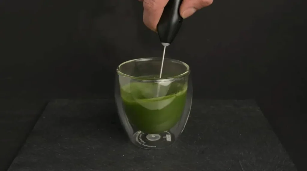 Using Frother in Whisking Matcha