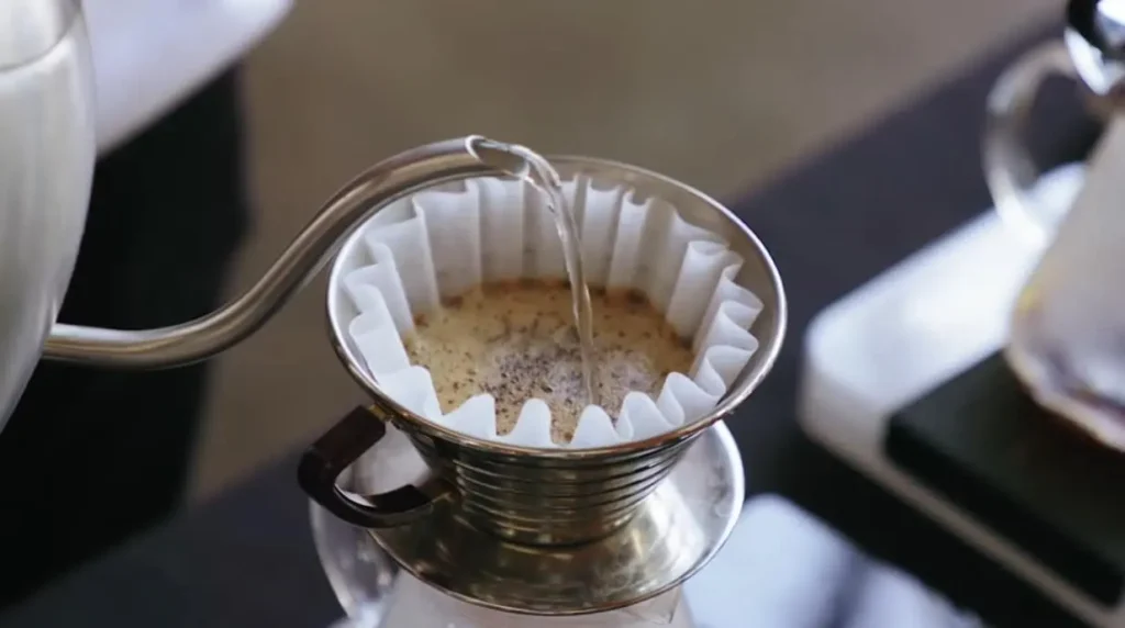 Watering Pour-over Coffee