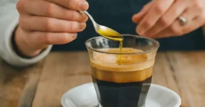 olive oil in coffee