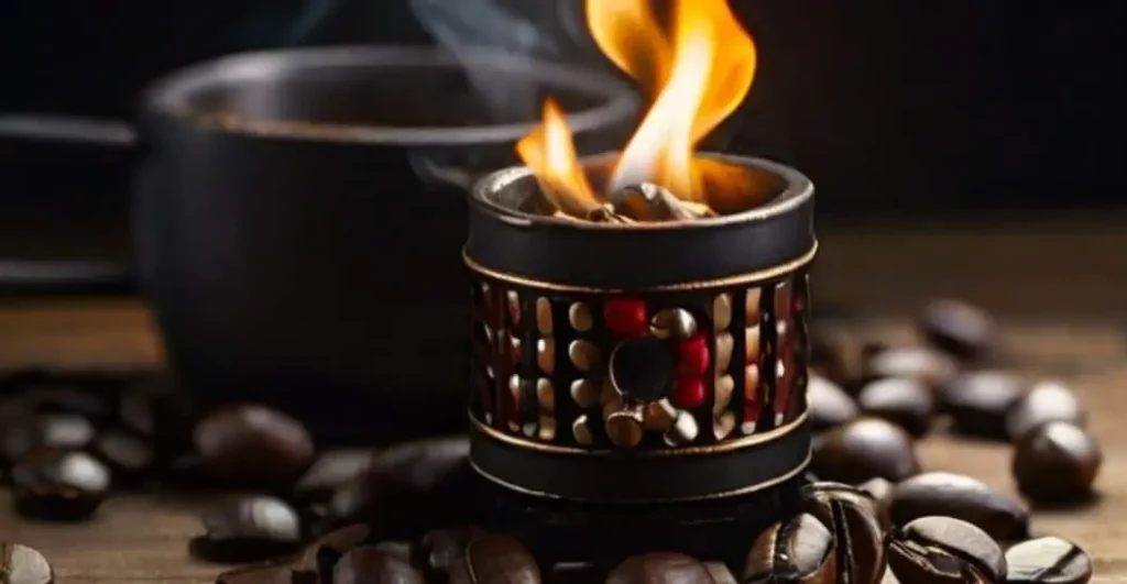 Fire Starter With Coffee Beans