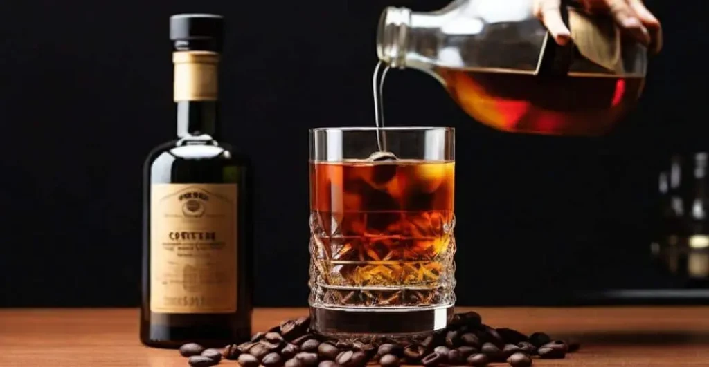 Infused Liquors And Cocktails with coffee
